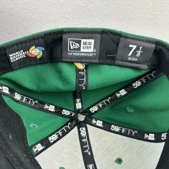 New Era 59Fifty Mexico World Baseball Classic Hat Cap Fitted 7 1/8 Green - Picture 3 of 6